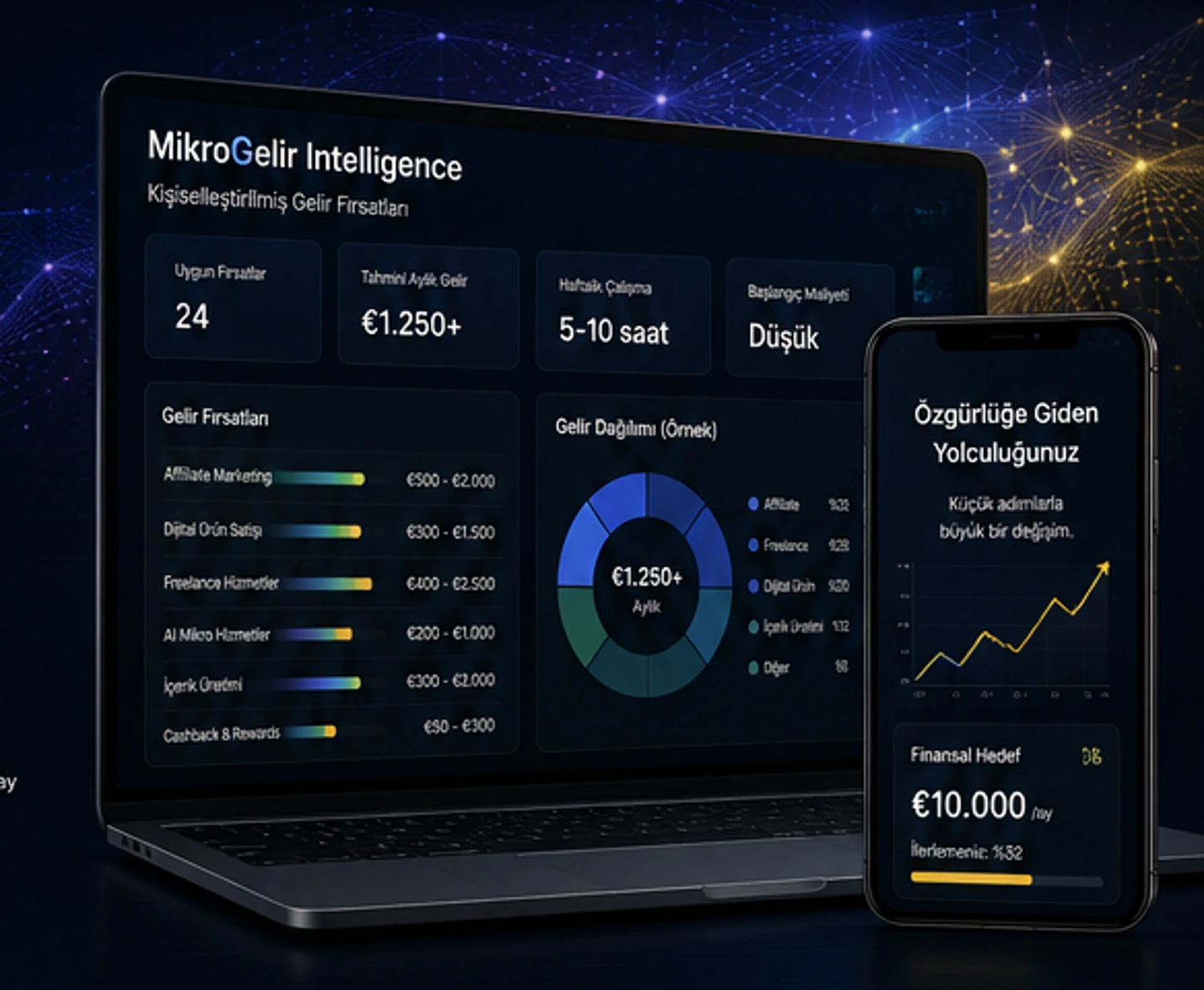 Future of income, creator economy and digital work technology concept
